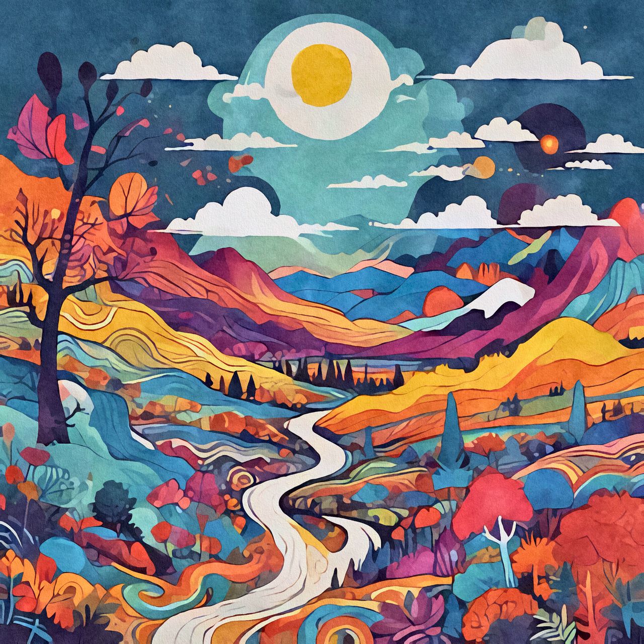 A Walk In The Sunset