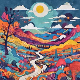 A Walk In The Sunset